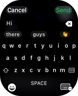 Press the input icon.