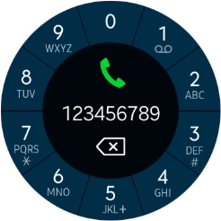 Press the call icon.
