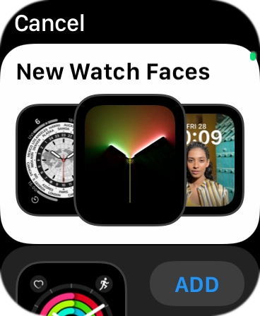 Turn the Digital Crown to see the different watch faces.