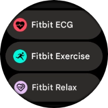 Press Fitbit Exercise.