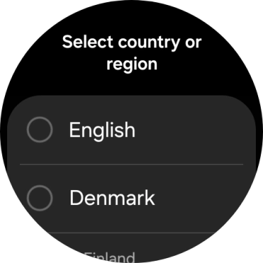 Press the required region.
