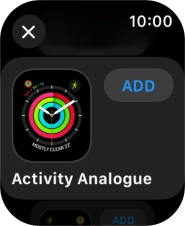 Press the required watch face.