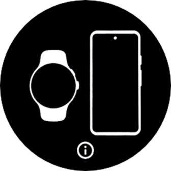 Press the information icon. Press the information icon.