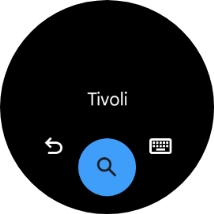 Press the search icon.