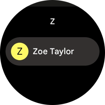 Press the required contact.