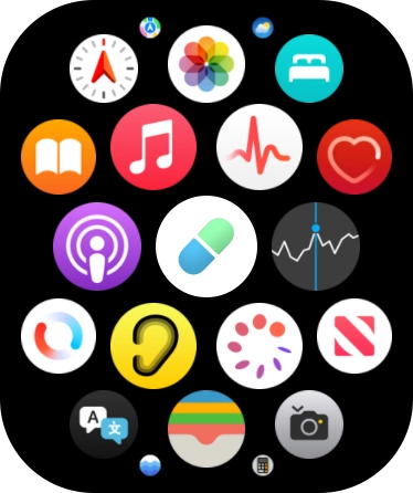 Press the music player icon. Press the music player icon.