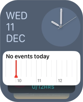 Press and hold anywhere on the screen.