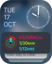 Press and hold anywhere on the screen.