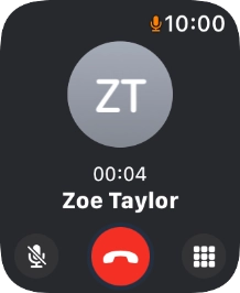 Press the end call icon. Press the end call icon.
