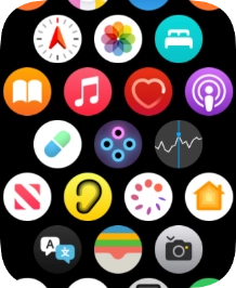 Press the heart rate sensor icon.