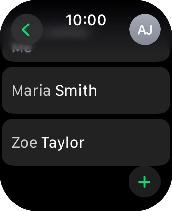 Press the required contact.