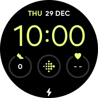 When the battery charging icon is displayed, the battery is charging.