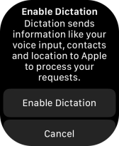 Press Enable Dictation. Press Enable Dictation.