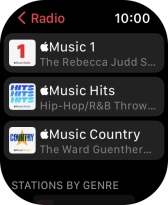 Press the required radio station.