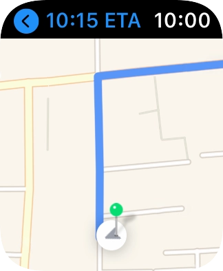 Turn the Digital Crown to zoom in or out on the map.