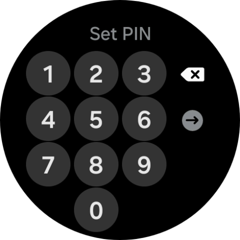 Key in the required PIN and follow the instructions on the screen to create a PIN as lock code.
