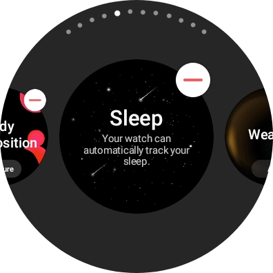 Press the remove widget icon. Press the remove widget icon.