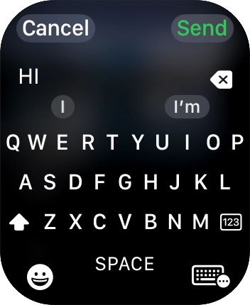 Press the input icon.