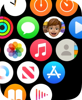 Press the music player icon. Press the music player icon.