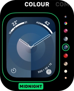 Turn the Digital Crown to change between the different designs.