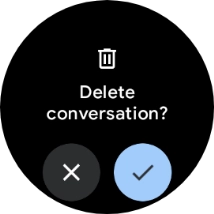 Press the confirm icon. Press the confirm icon.