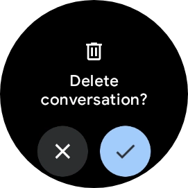 Press the confirm icon. Press the confirm icon.