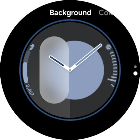 Slide your finger on the screen to change between the different designs. Slide your finger on the screen to change between the different designs.