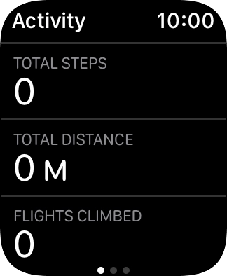 Keep sliding upwards and follow the instructions on the screen to see an activity summary for the current week or to adjust the daily activity goal.