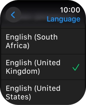 Press the required language.