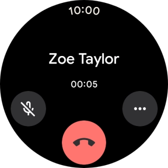 Press the end call icon.