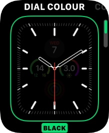 Turn the Digital Crown to change between the different designs.