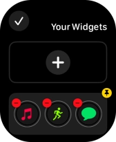Press the add widget icon and go to the required widget.