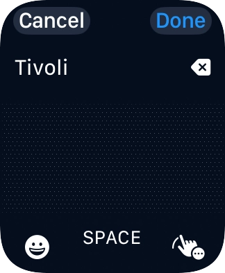 Key in the required destination and press Done. Key in the required destination and press Done.