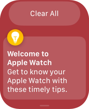 Press the required notification to open it.