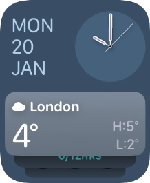 Press and hold anywhere on the screen.