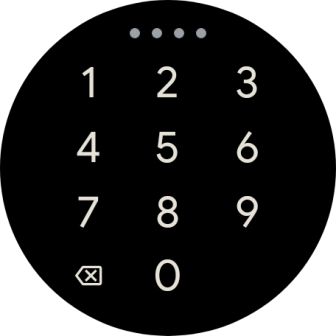 Key in the required PIN and follow the instructions on the screen to create a PIN as lock code.