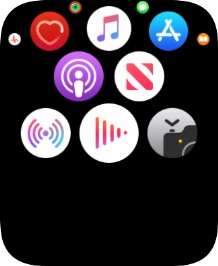 Press the radio icon. Press the radio icon.