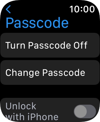 Press Turn Passcode Off and key in the current lock code.