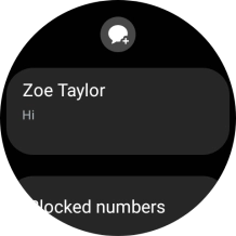 Press the required text message to read it.