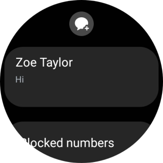 Press the required text message to read it.