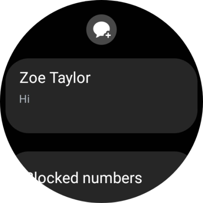 Press the required text message to read it.
