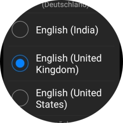 Press the required language. Press the required language.