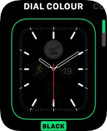 Turn the Digital Crown to change between the different designs.