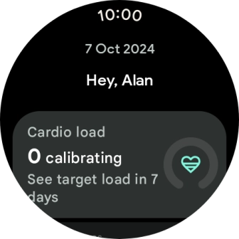 Slide your finger upwards on the screen to see how far you are from completing your daily activity goals.
