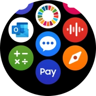 Press the message icon. Press the message icon.