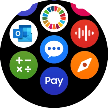 Press the message icon. Press the message icon.