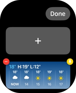 Press the pin widget icon on the required widget to pin it to the top of the stack. Press the pin widget icon on the required widget to pin it to the top of the stack.