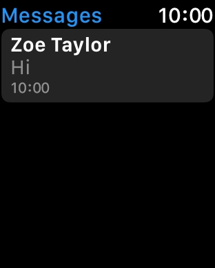 Press the required text message.