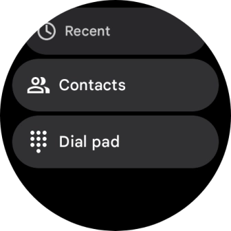 Press Dial pad and key in the required number.