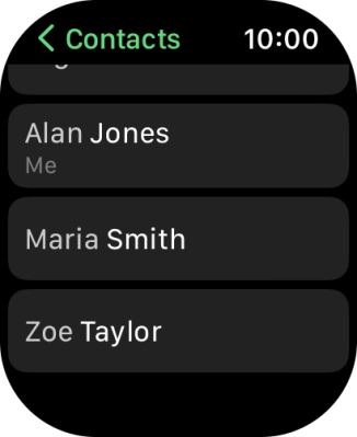 Press the required contact.